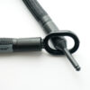 Universal steel bolt and metal eyelet from frame lock extension tex–lock mate  in black inserted into each other