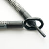 Universal steel bolt interlocked with metal eyelet from frame lock extension tex–lock mate in gray-black colour pattern